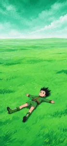 Gon Relaxing in a Green Meadow