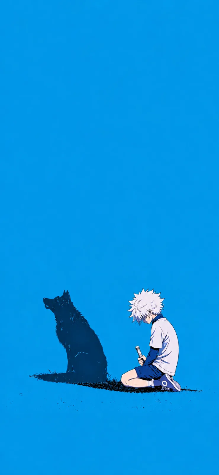 White-Haired Boy and Shadow Wolf