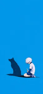 White-Haired Boy and Shadow Wolf