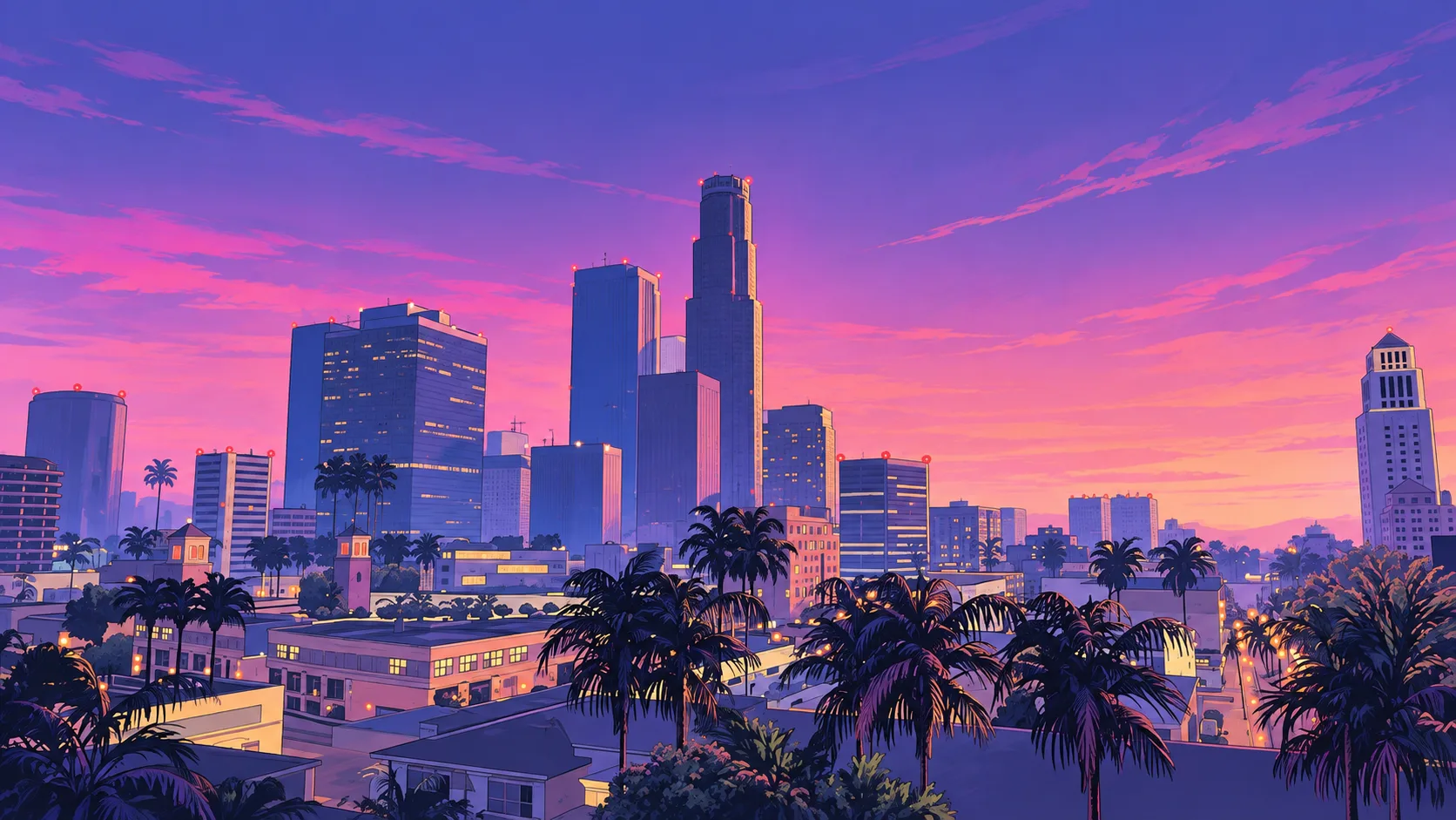 Los Angeles at Sunset