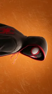 Spider-Man Mask Against Orange