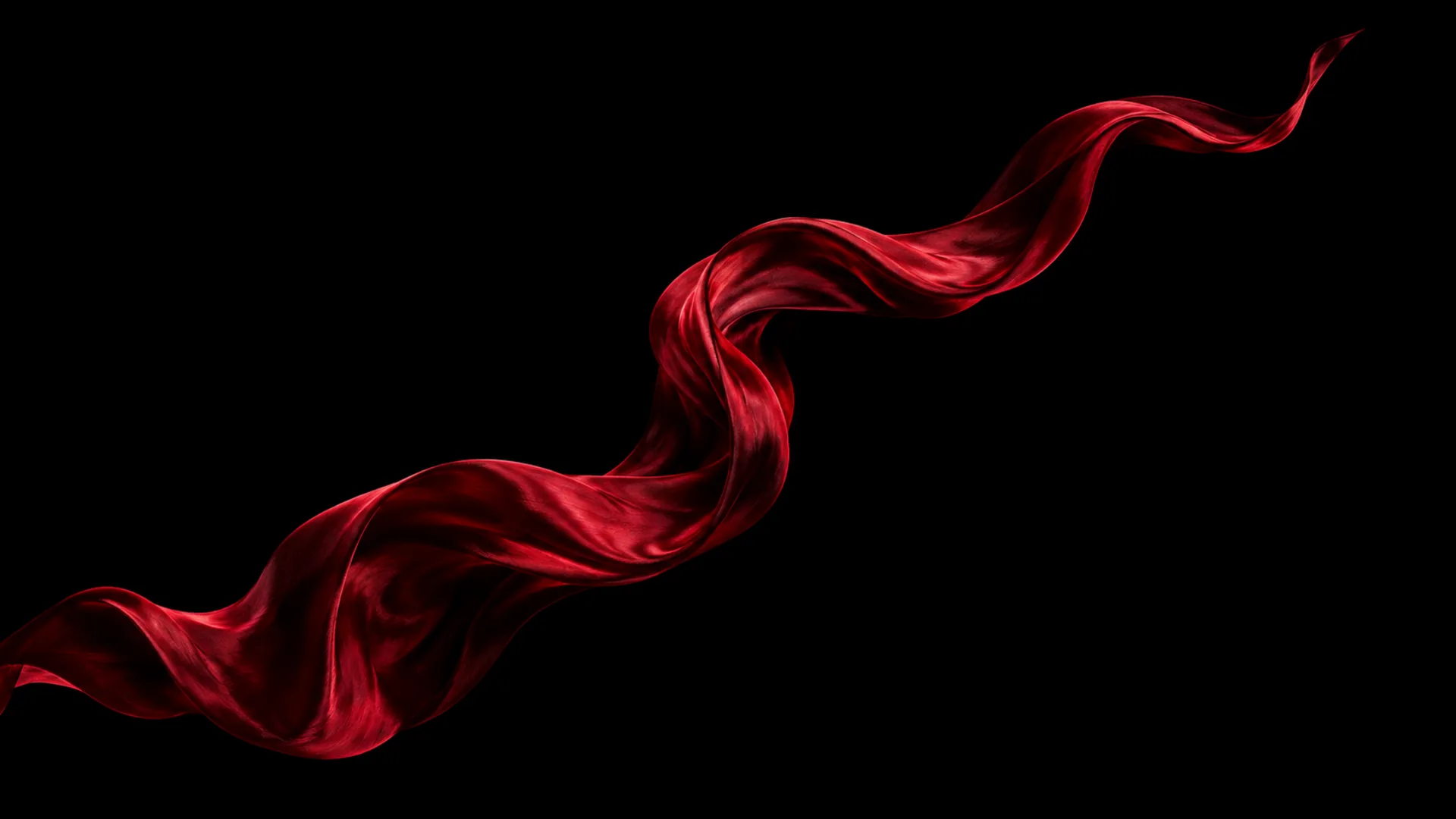 Crimson Silk Wave