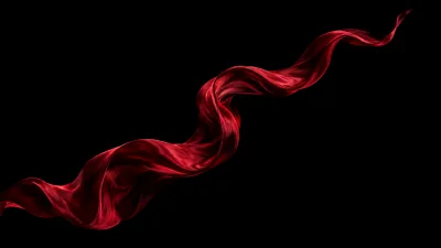 Crimson Silk Wave
