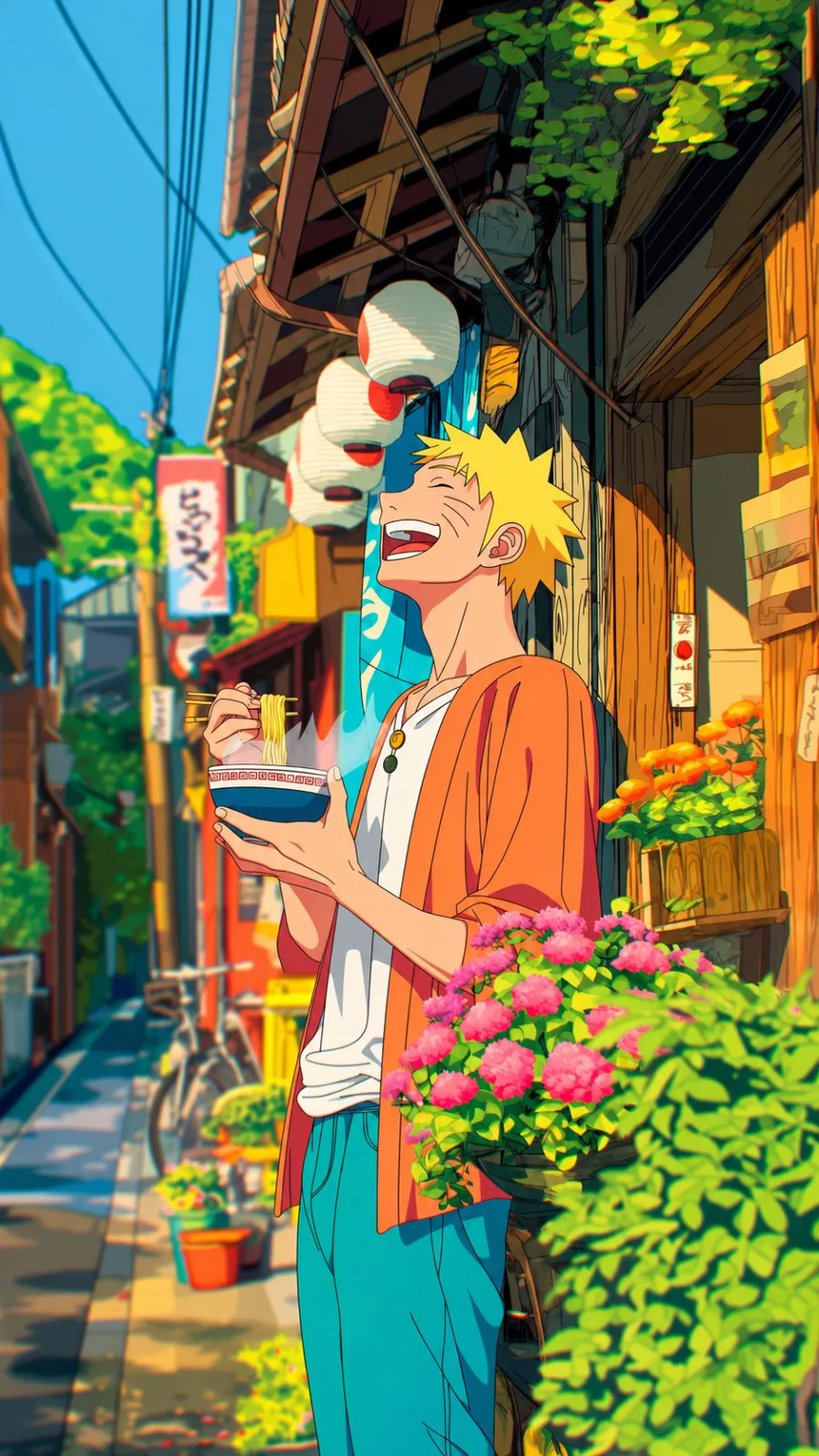 Naruto Enjoying Ramen