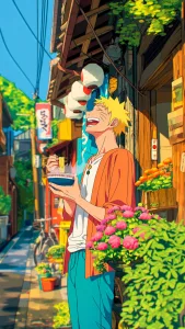 Naruto Enjoying Ramen