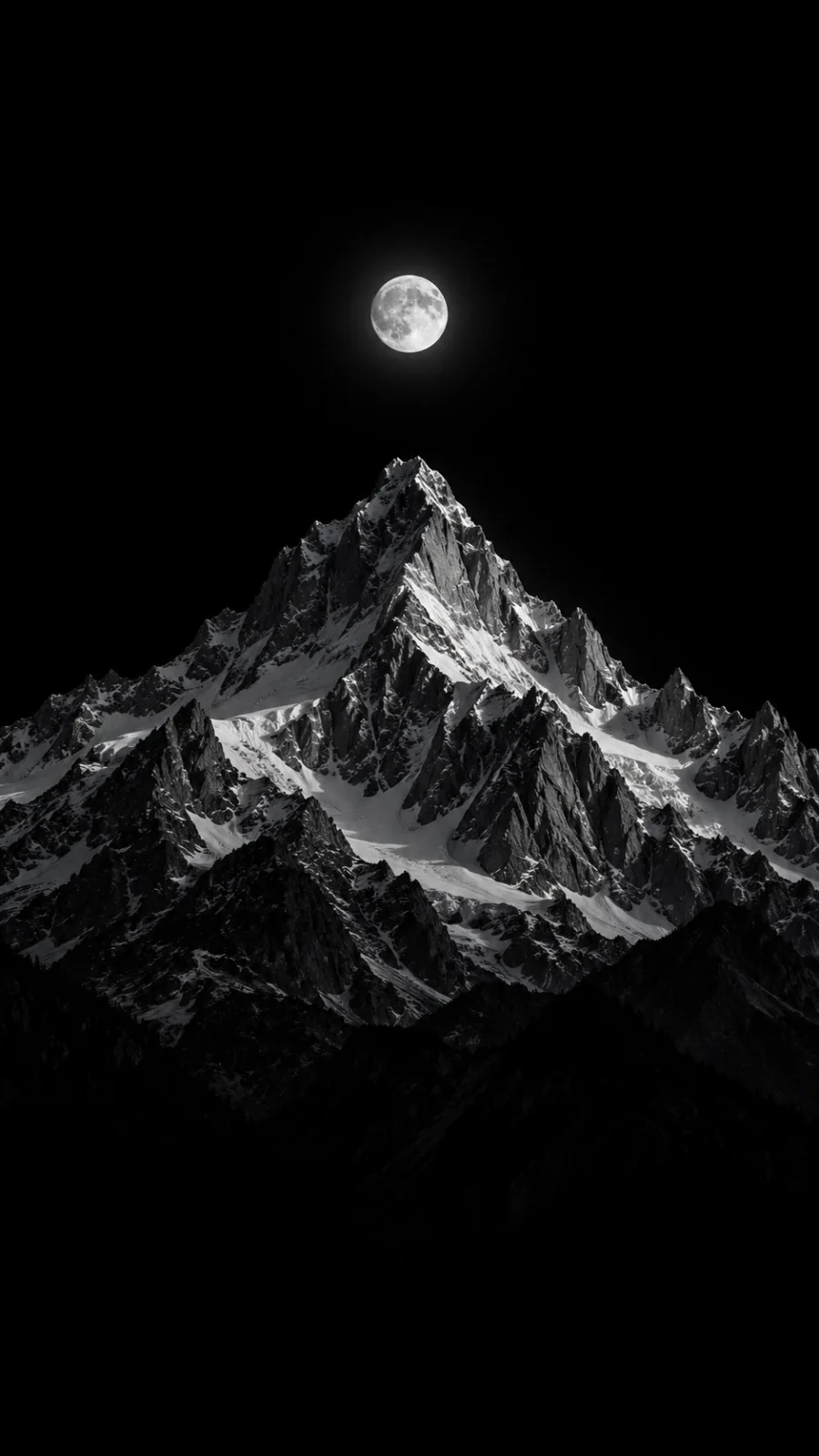 Moonlit Mountain Peak