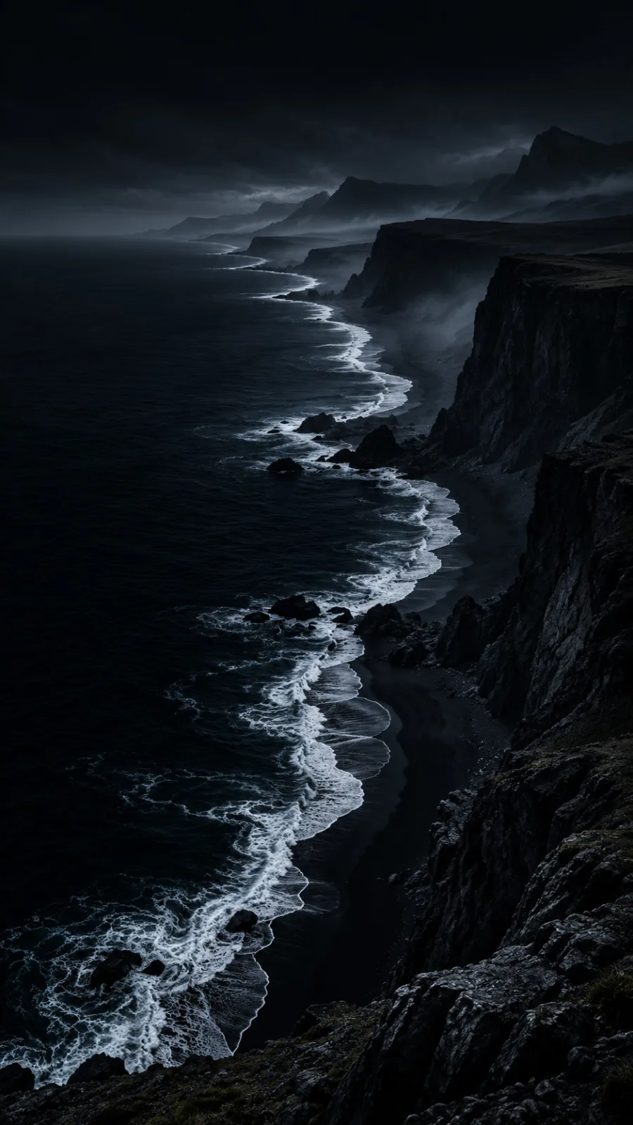 Stormy Coastal Cliffs