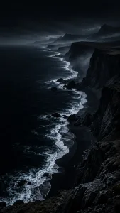 Stormy Coastal Cliffs