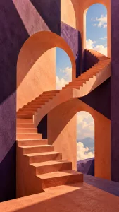 Terracotta Staircase to the Sky