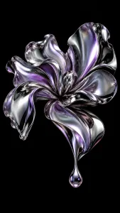 Violet Glass Bloom