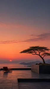 Sunset Terrace by the Sea