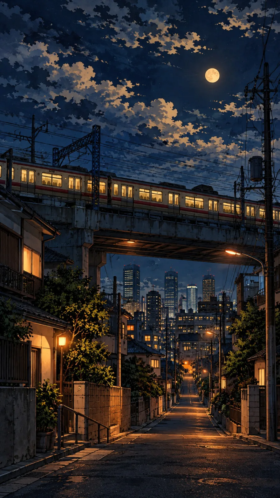 Midnight Train Over Tokyo