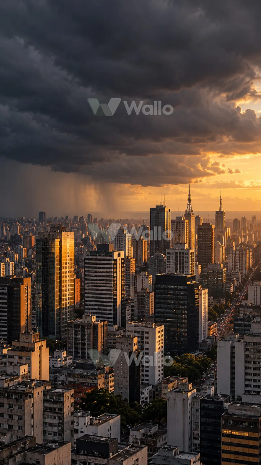 São Paulo Skyline Under Stormlight 26