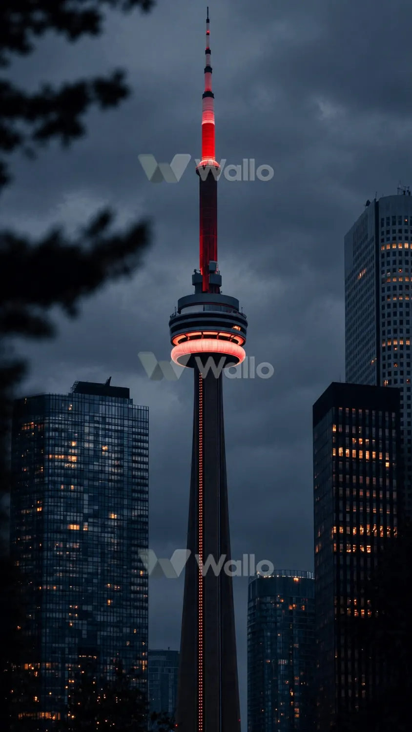 Textured Urban Skyline