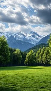 Serene Nature in Portrait