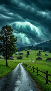Serene Wilderness in Portrait Light