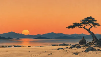 Quiet Ronin Beneath a Wind-Shaped Pine