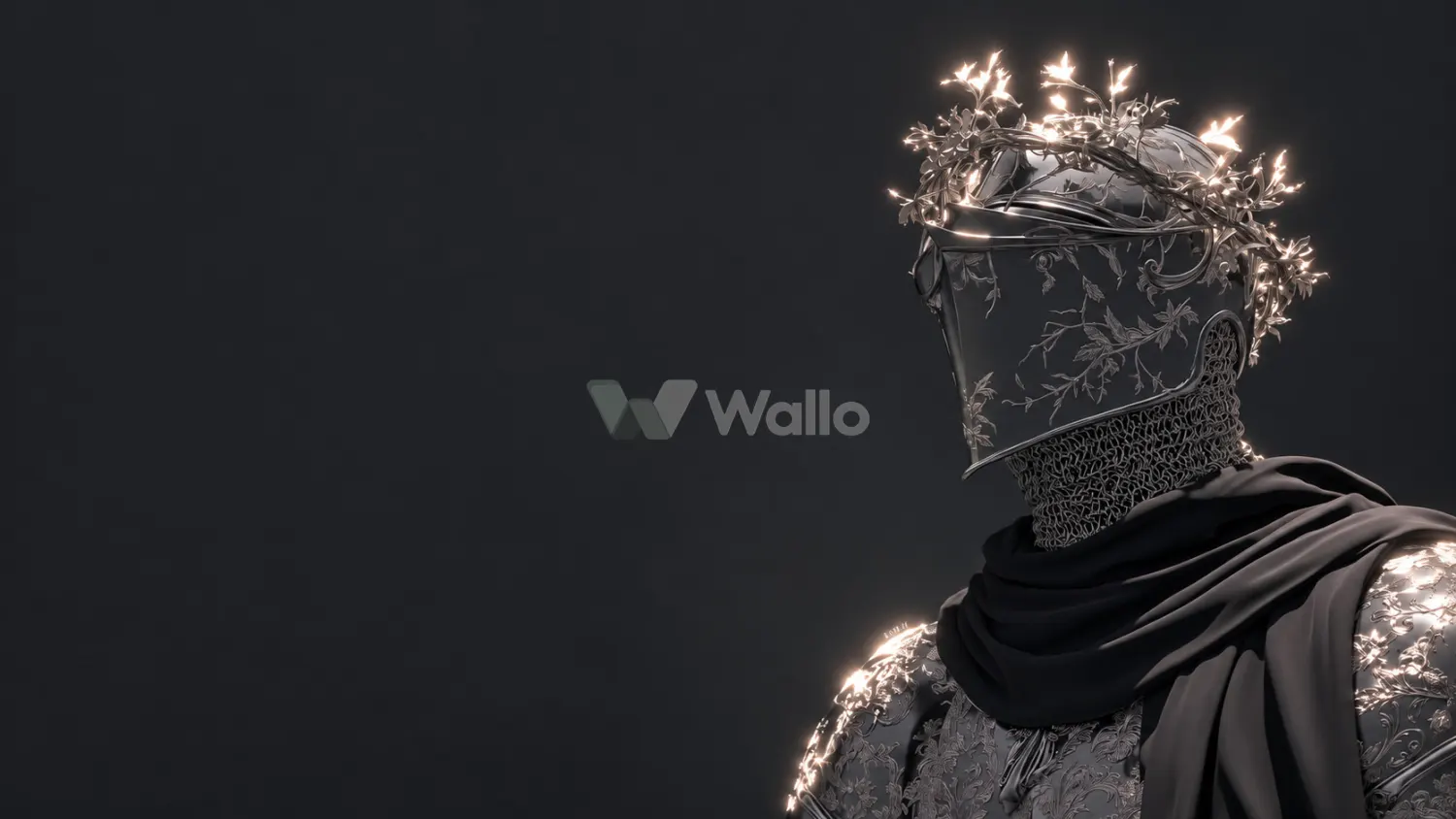 Thorn-Crowned Knight in Silver Armor