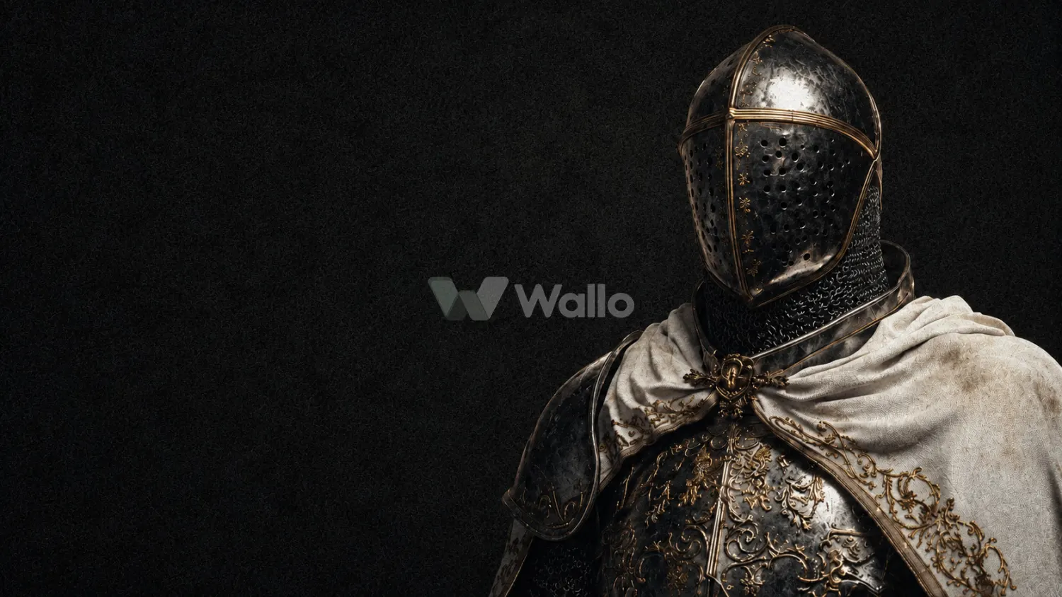 Antique Knight in Charcoal Shadows