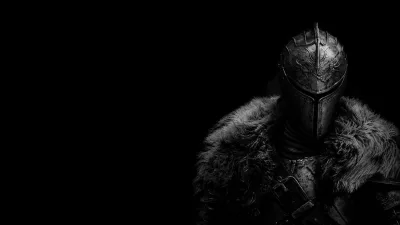 Shadowed Black Steel Knight