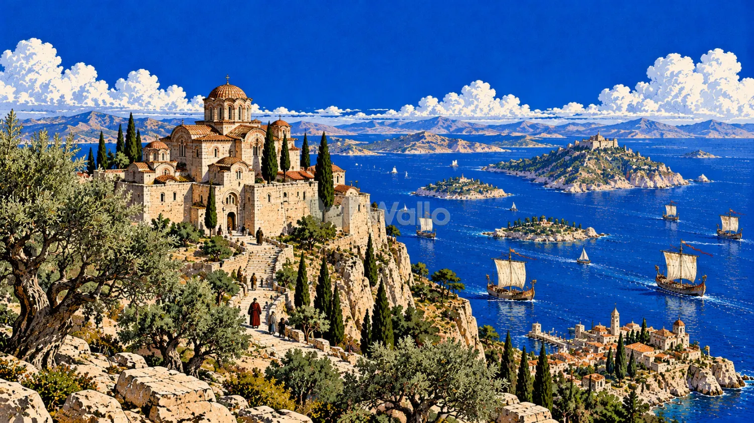 The Monastery Above the Aegean