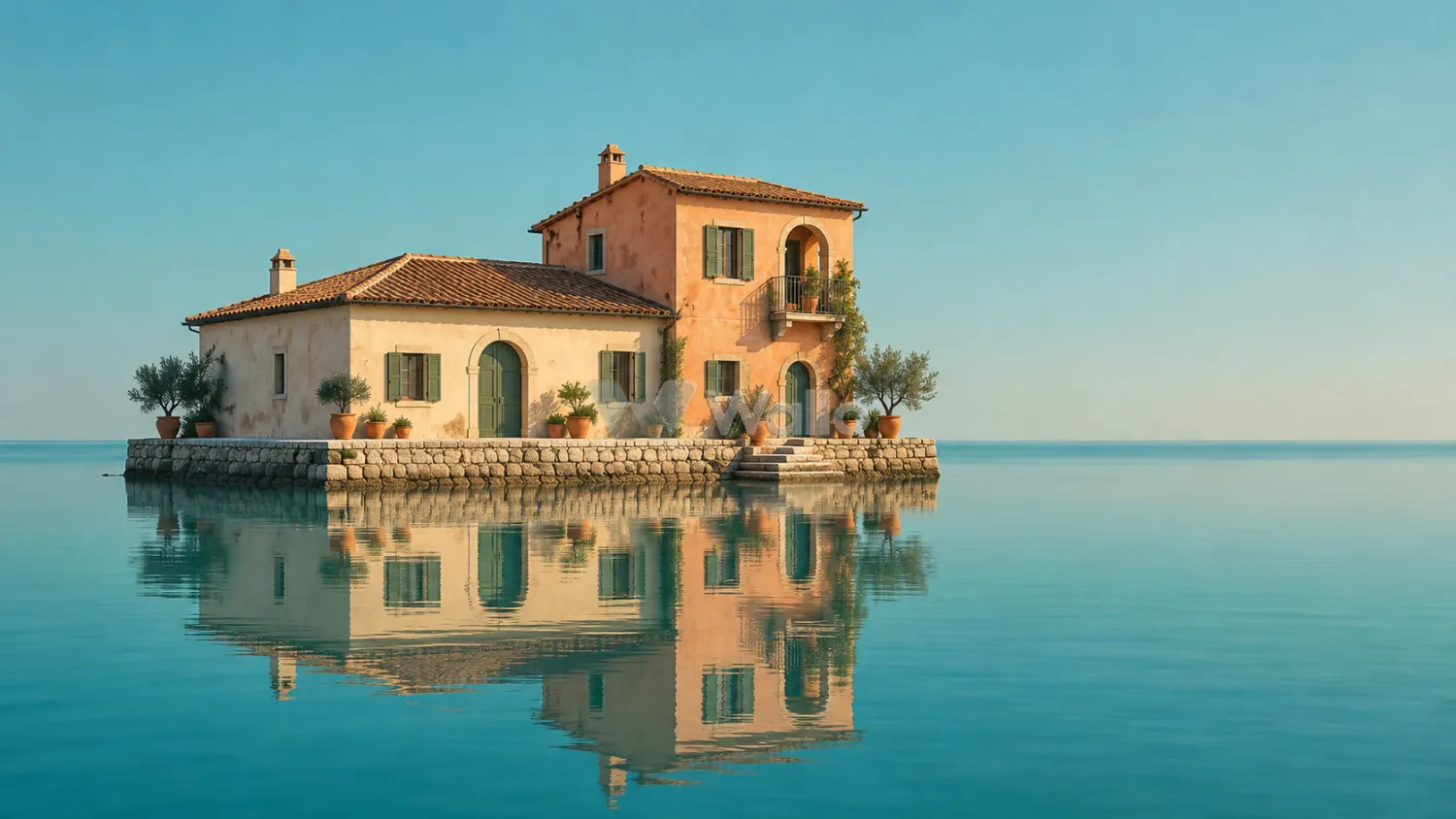 Mediterranean Stillness on Turquoise Waters