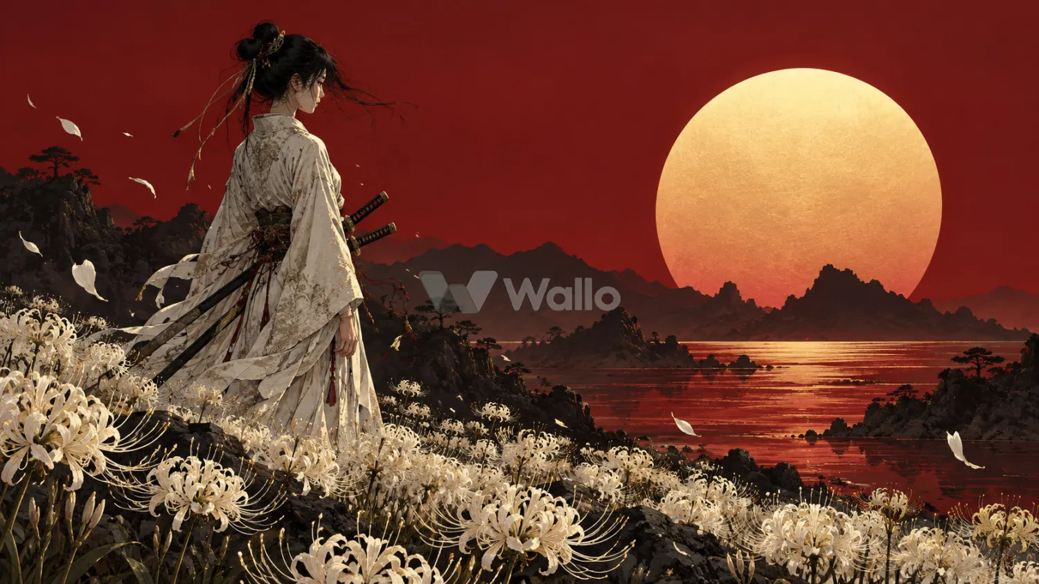 Swordswoman Beneath the Pale Sun