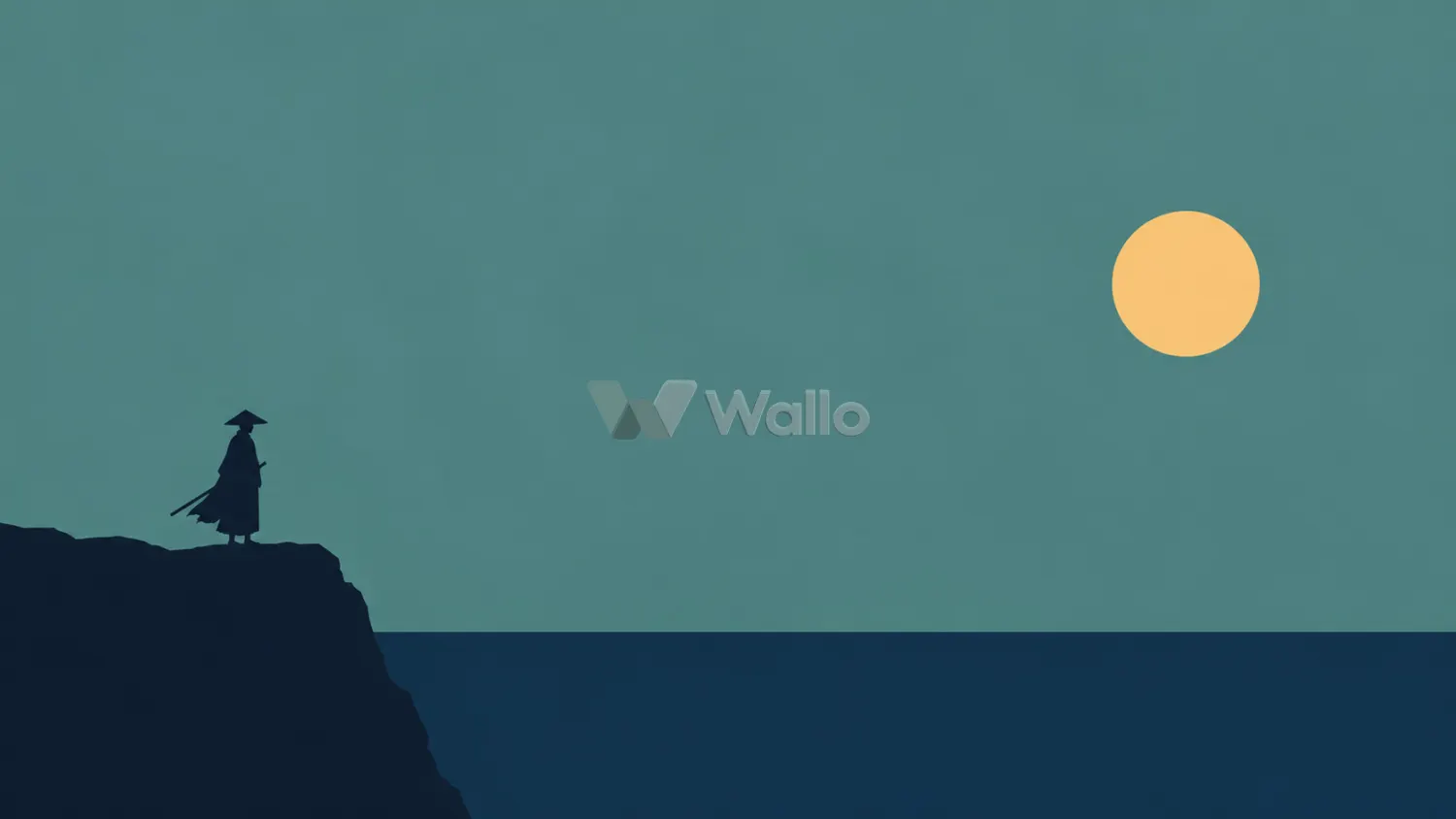Ronin Silhouette at Sunset