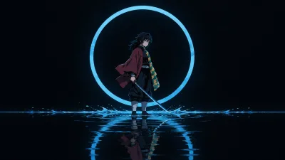 Giyu Tomioka in Electric Blue