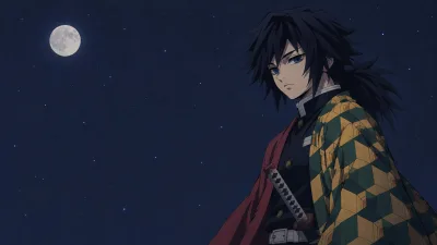 Giyu Tomioka Beneath a Quiet Moon