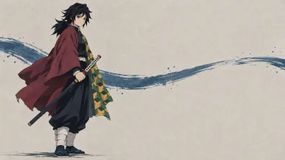 Giyu Tomioka in Blue Ink