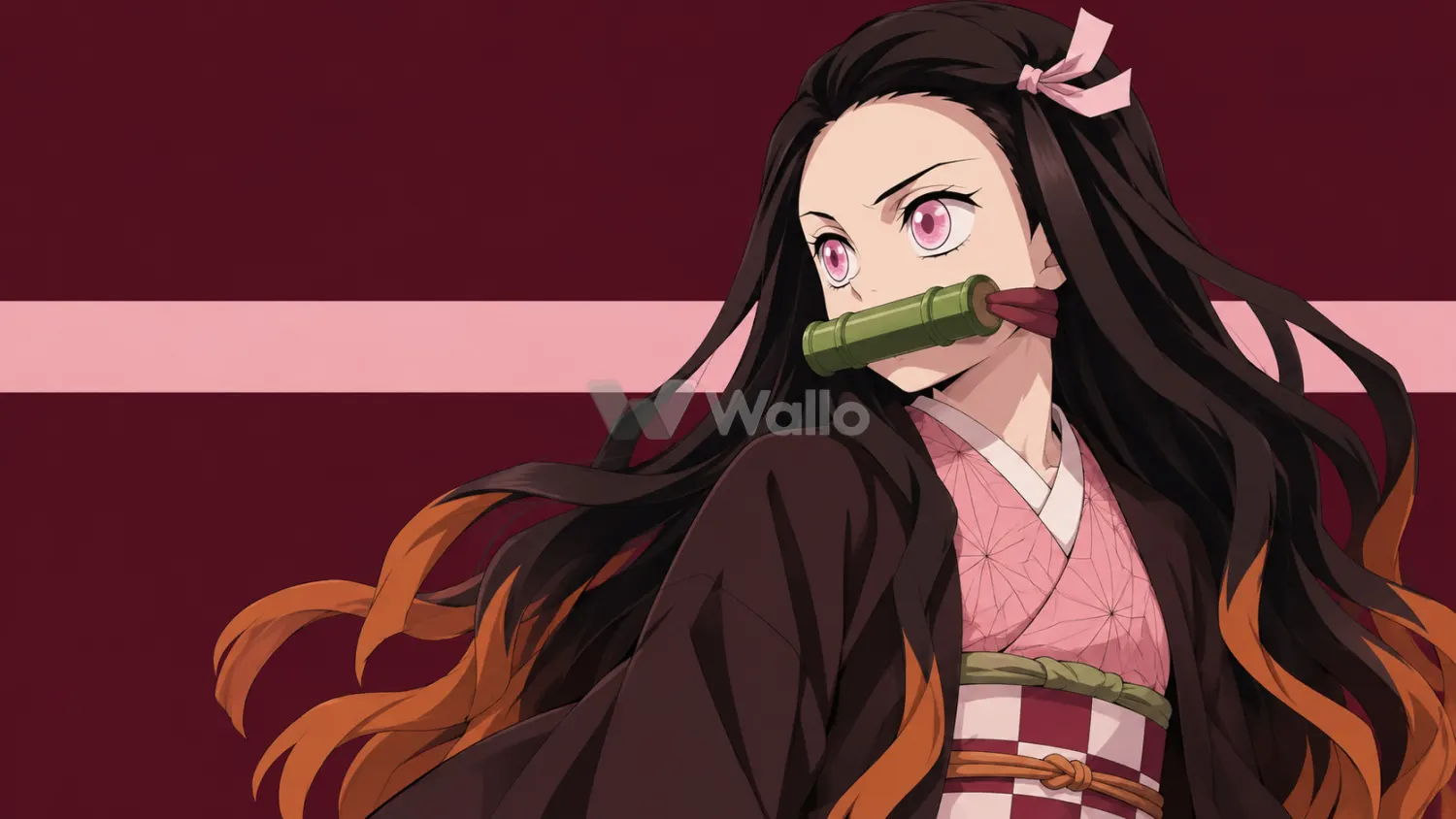 Nezuko in Minimal Burgundy 7