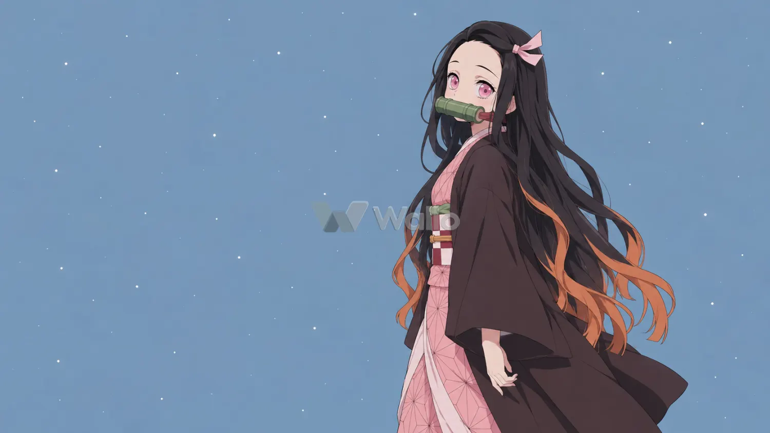 Quiet Nezuko in Powder Blue