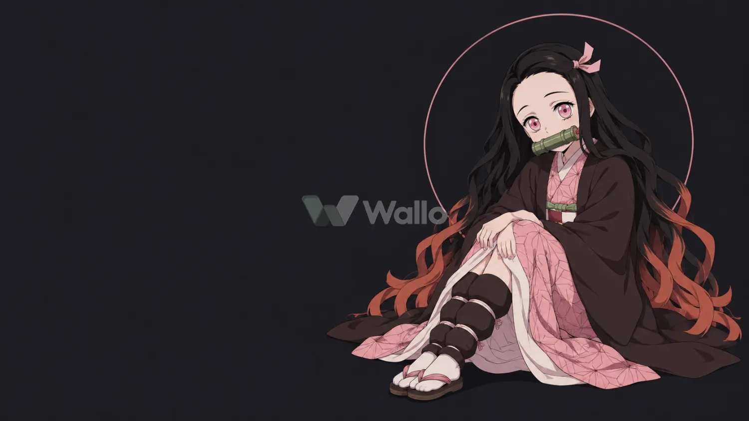 Nezuko in a Dusty Pink Halo