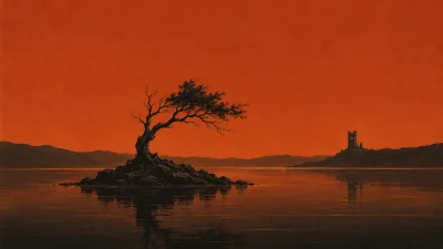 Lone Tree and Distant Ruin