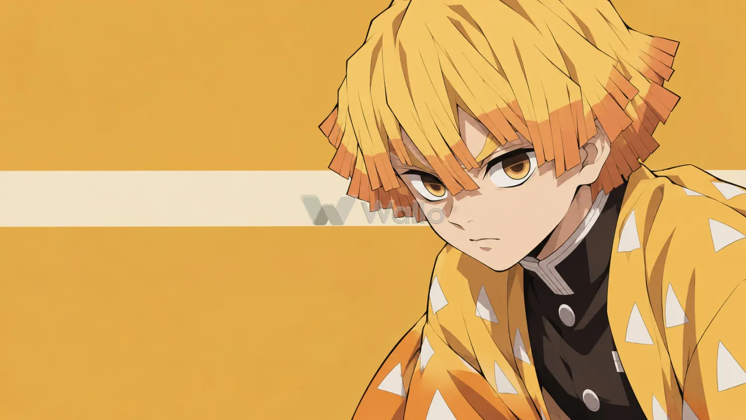 Determined Zenitsu in Ochre
