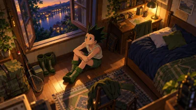 Gon’s Quiet Evening by the Window