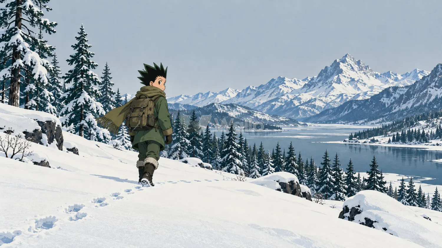 Gon’s Quiet Winter Crossing