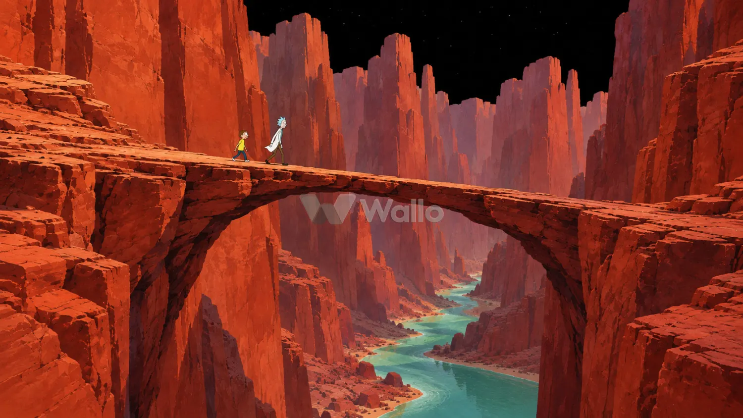 Matte Retro Animation Panorama