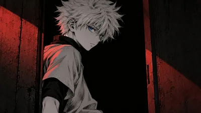 Scarlet Shadow: Killua in the Doorway
