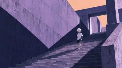 Killua Descends the Violet Staircase