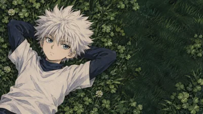 Killua in a Clover Garden