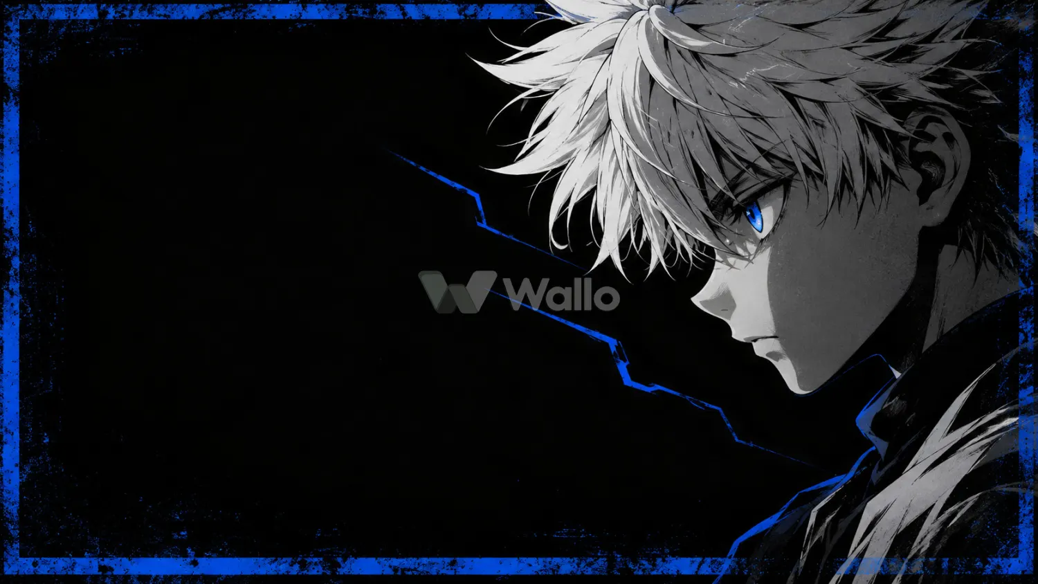 Killua’s Electric Blue Side Profile