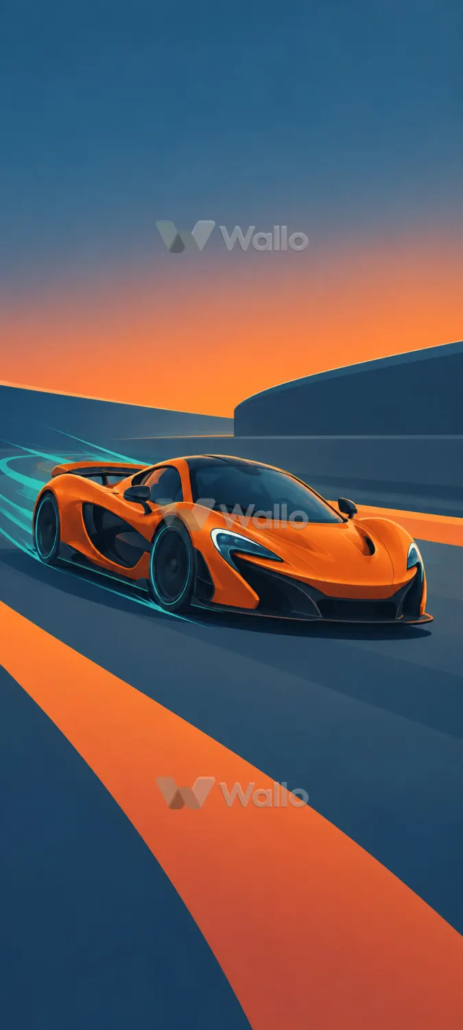 Matte Race Car on Open Road