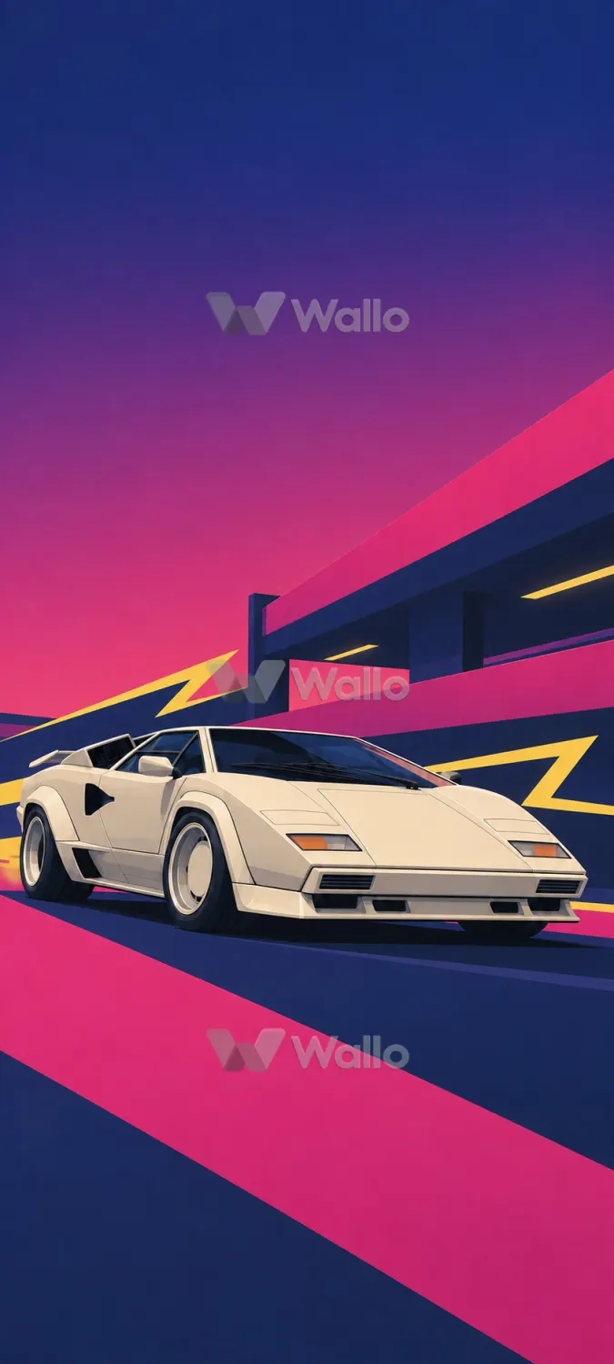 Racing Car on an Endless Road