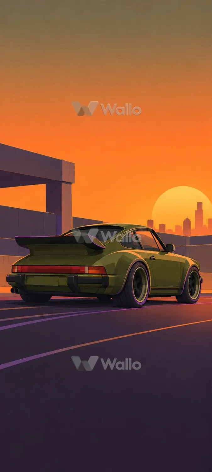 Matte Race Car on Open Road