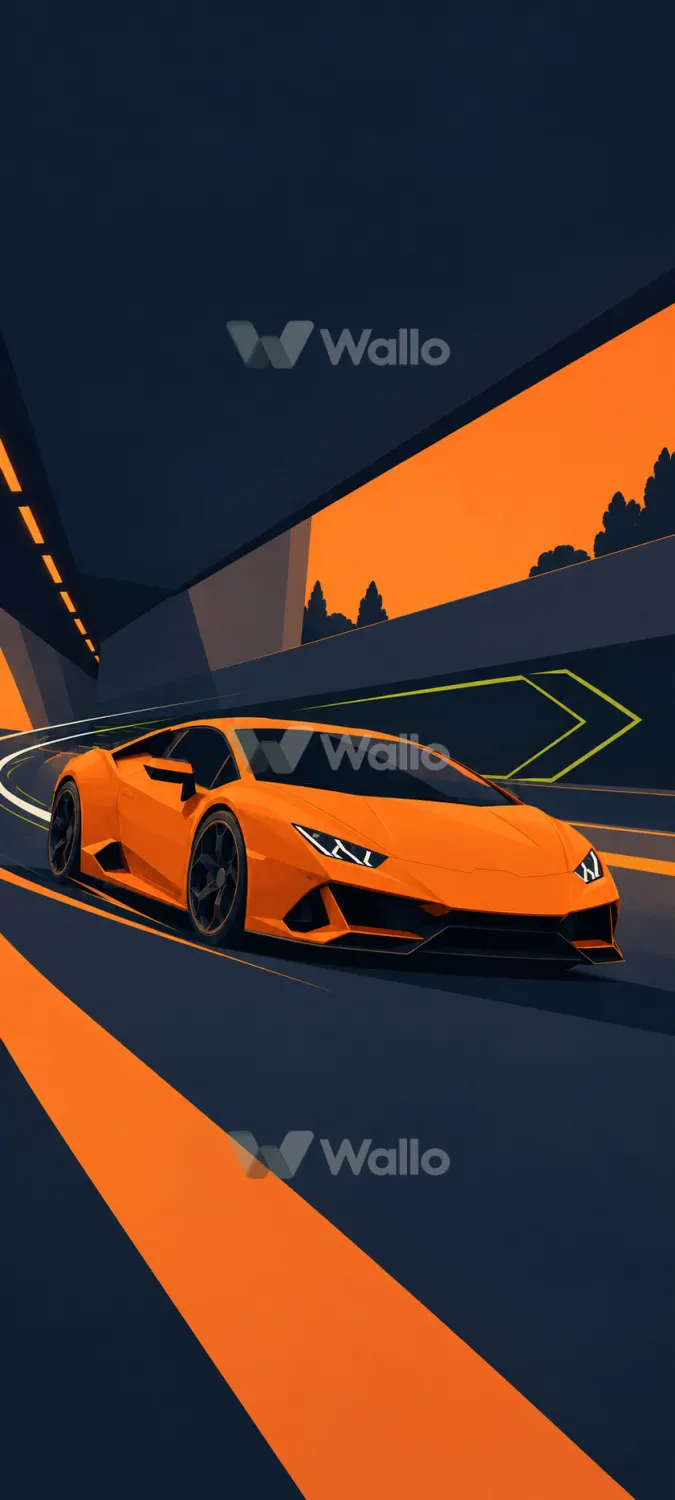 Racing Car on a Clean Track