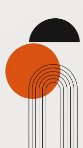 Abstract Sun and Arches