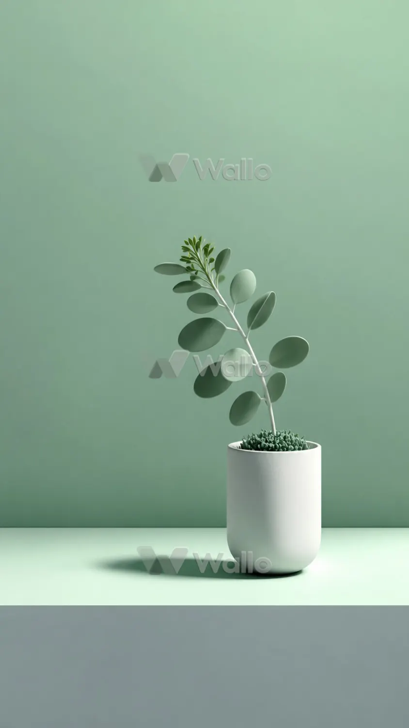 Minimalist Potted Plant