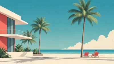 Palm-Shaded Beach Hotel